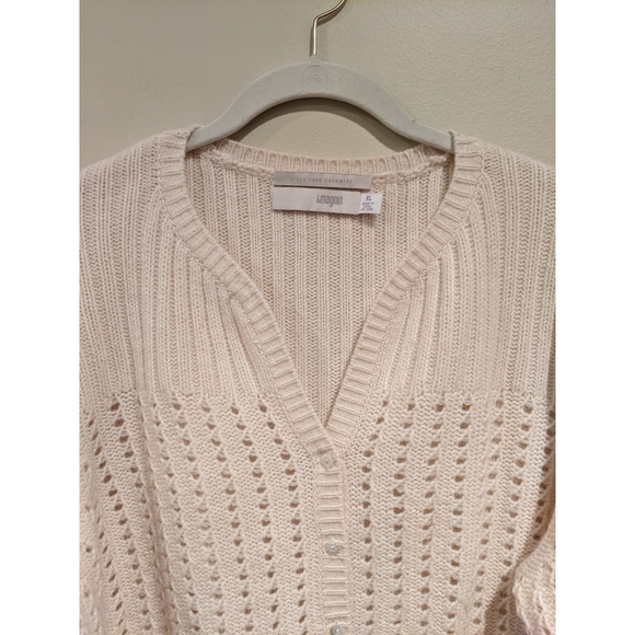 L. Magnin cashmere button down cardigan sweater - Picture 2 of 5